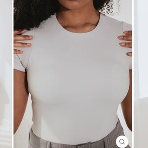 Klassy Network White Crop baby tee Top